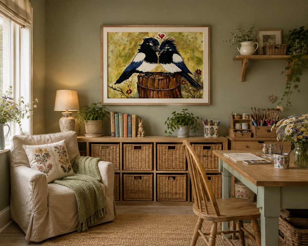 Partners in Caw, wall art