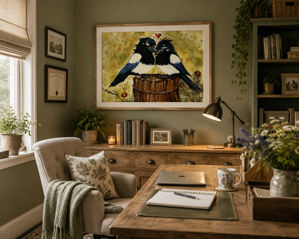Partners in Caw, wall art