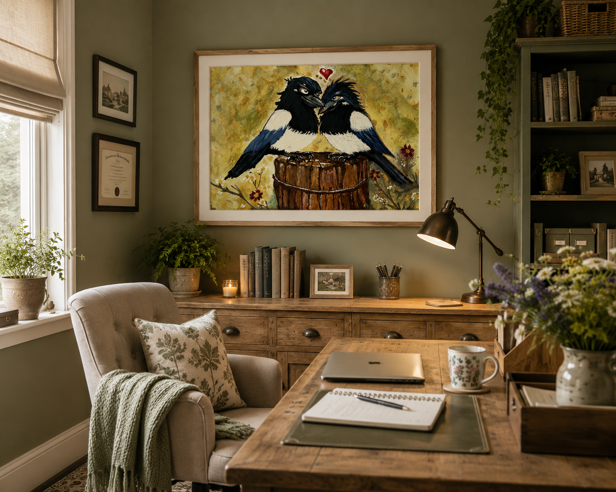 Partners in Caw, wall art