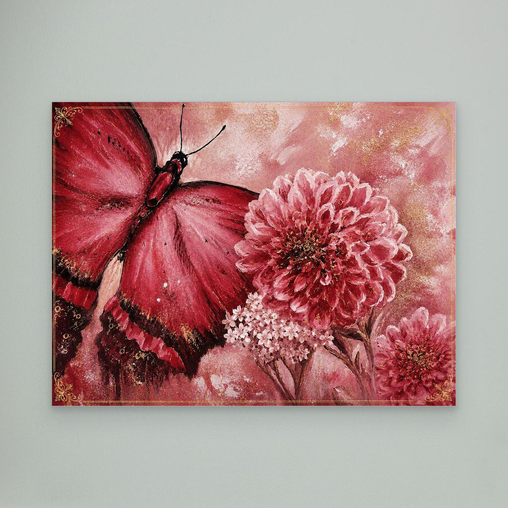 Butterflies in bloom crimson whisper 