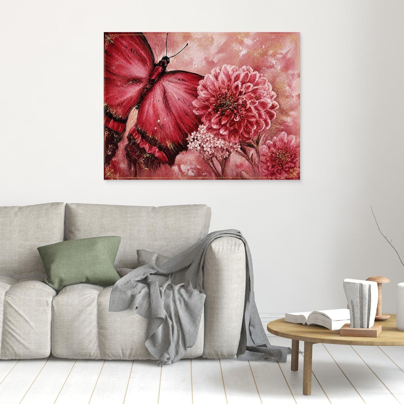 Butterflies in bloom crimson whisper 